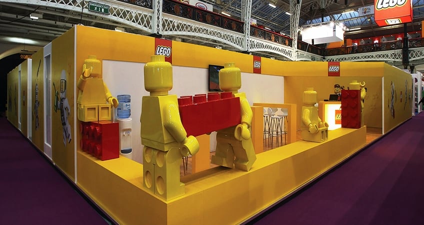 Custom made exhibition stand for Lego